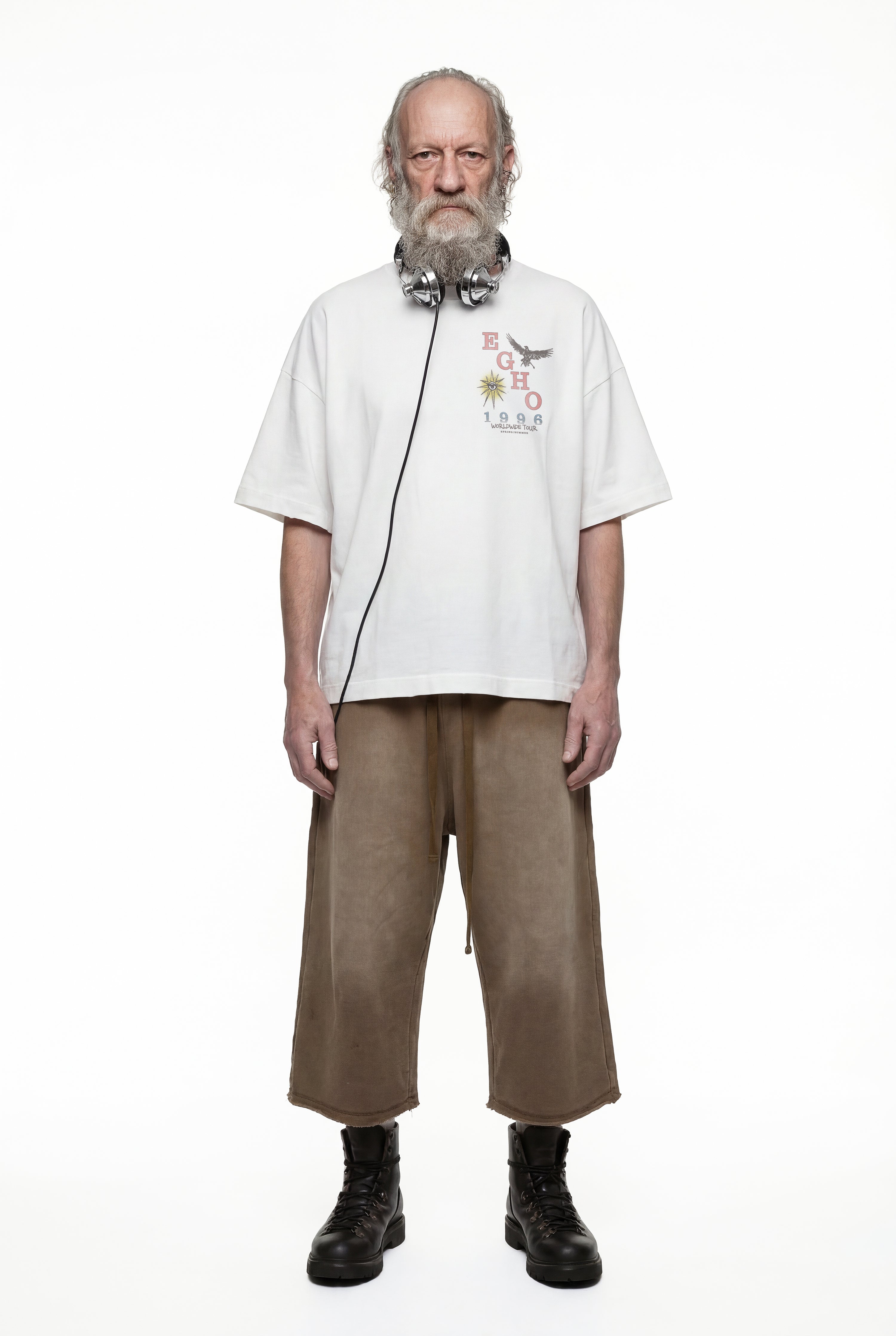 WORLDWIDE TOUR OVERBOXY TEE - WHITE