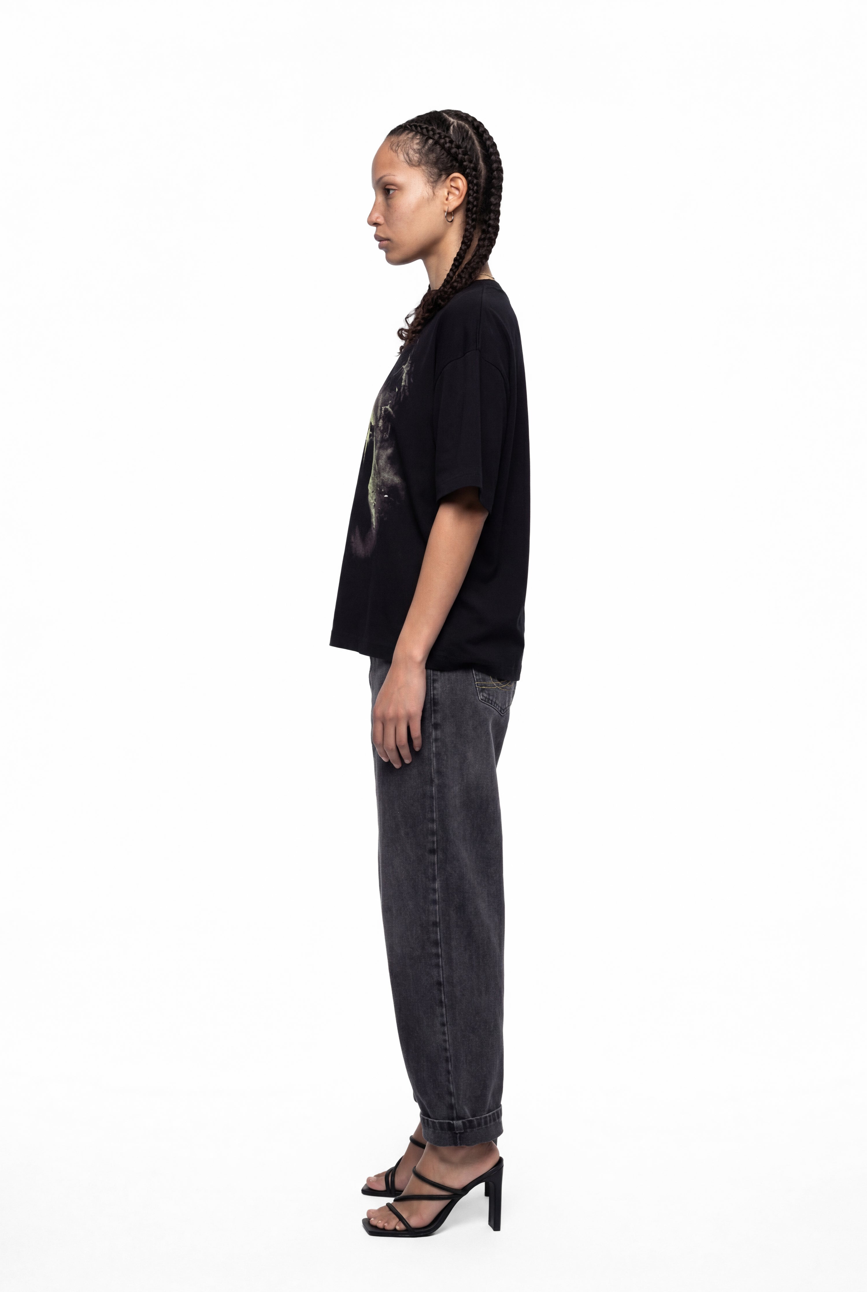 ALCATEIA BOXY TEE - BLACK
