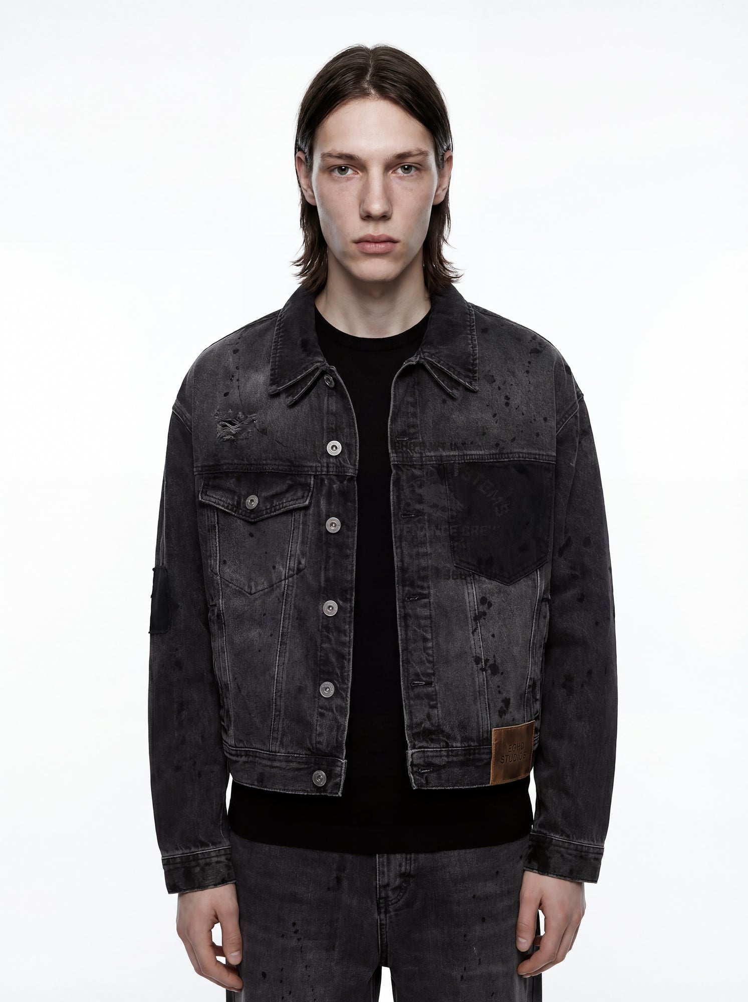 INDUSTRY DENIM BLACK JACKET