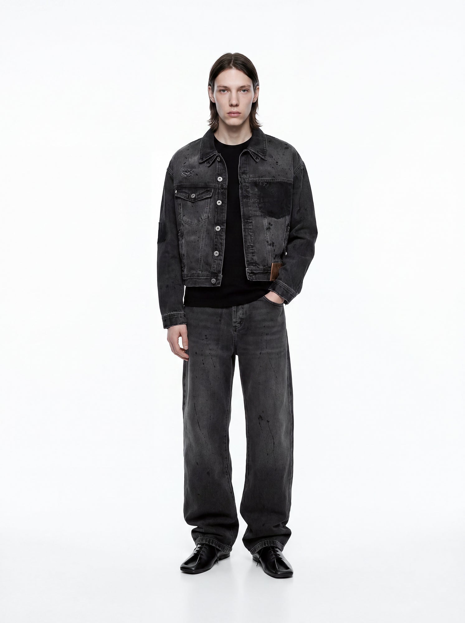 INDUSTRY DENIM BLACK JACKET