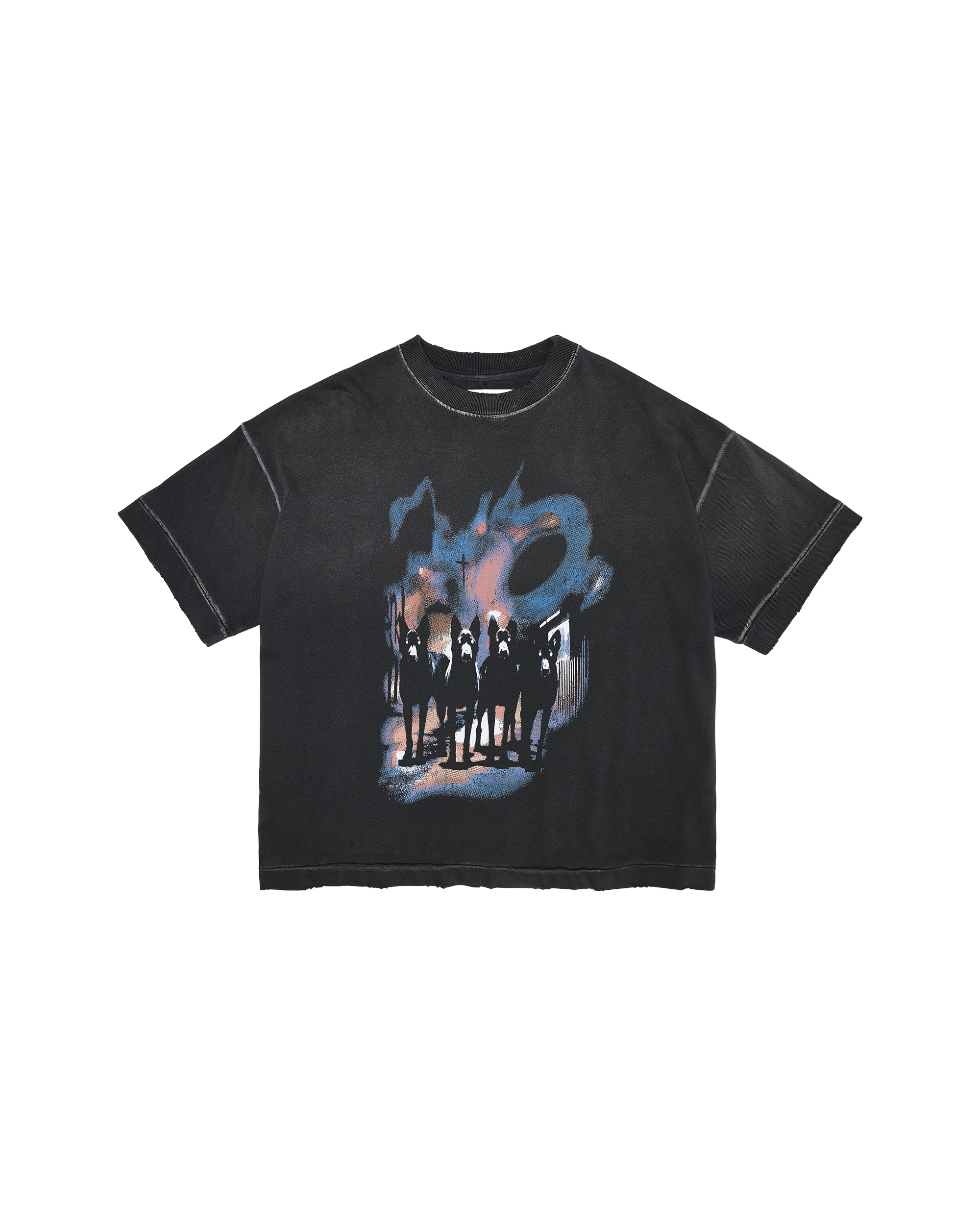DOGTOWN BOXY TEE - FADED BLACK