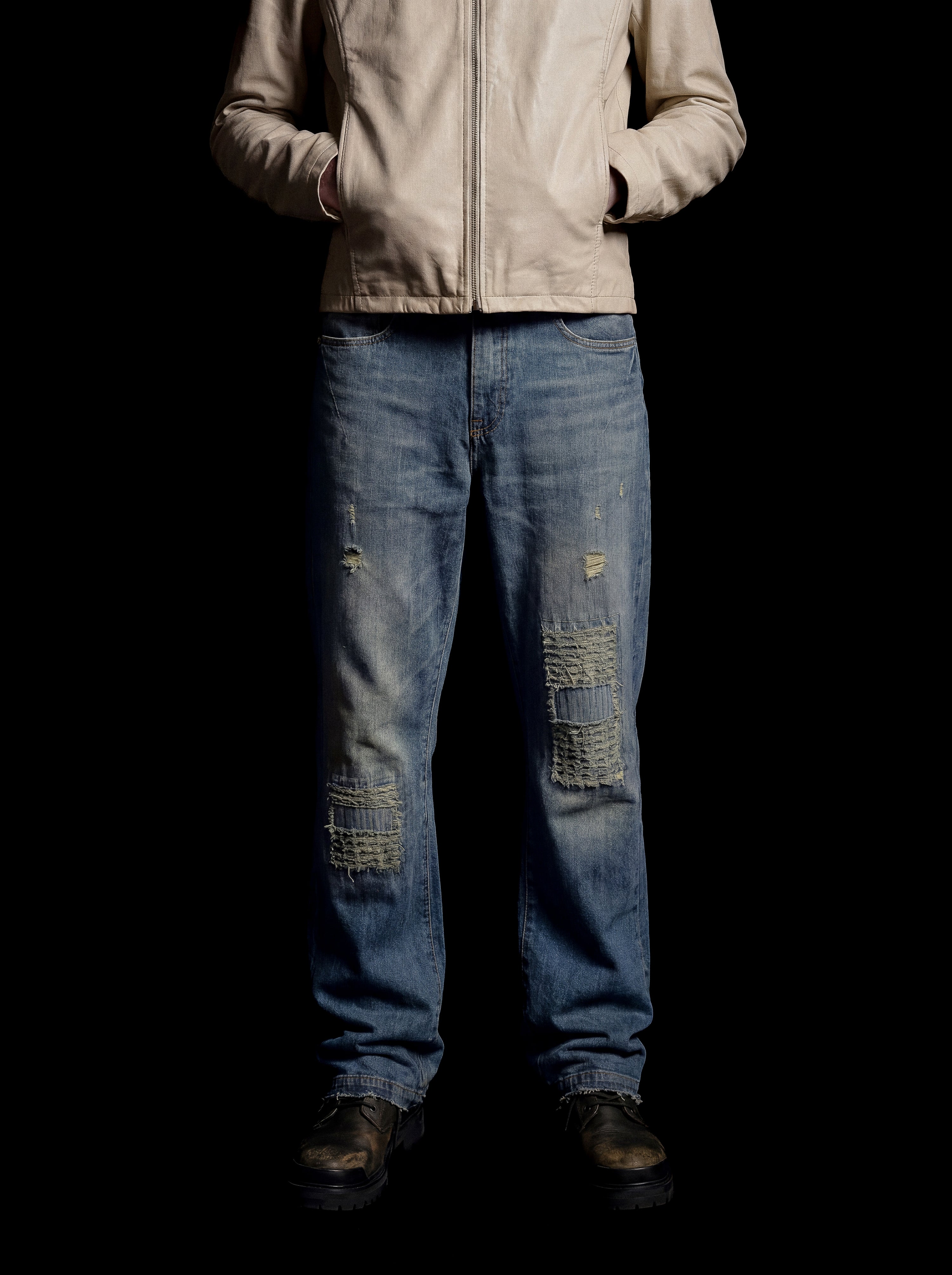 BOOTCUT TWILL/DENIM BLUE JEANS