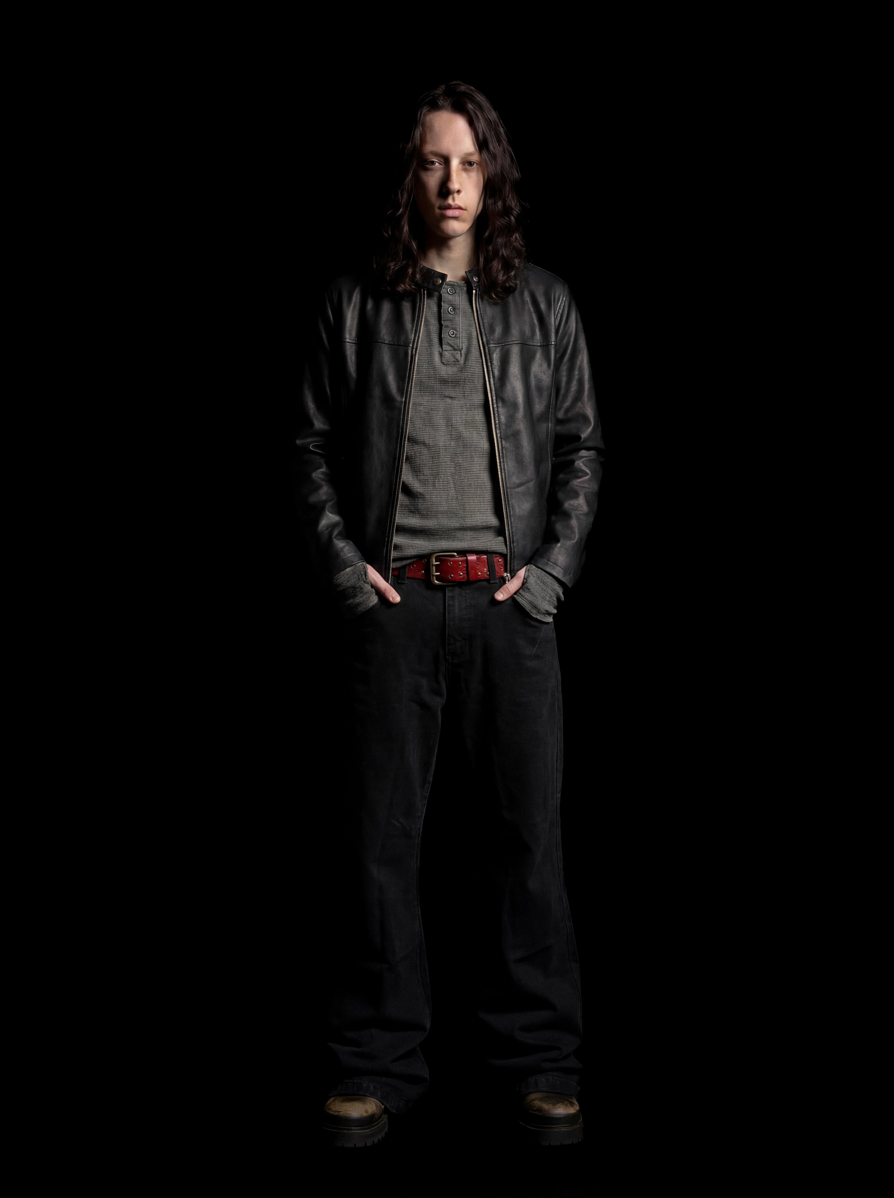 BLACK LEATHER JACKET