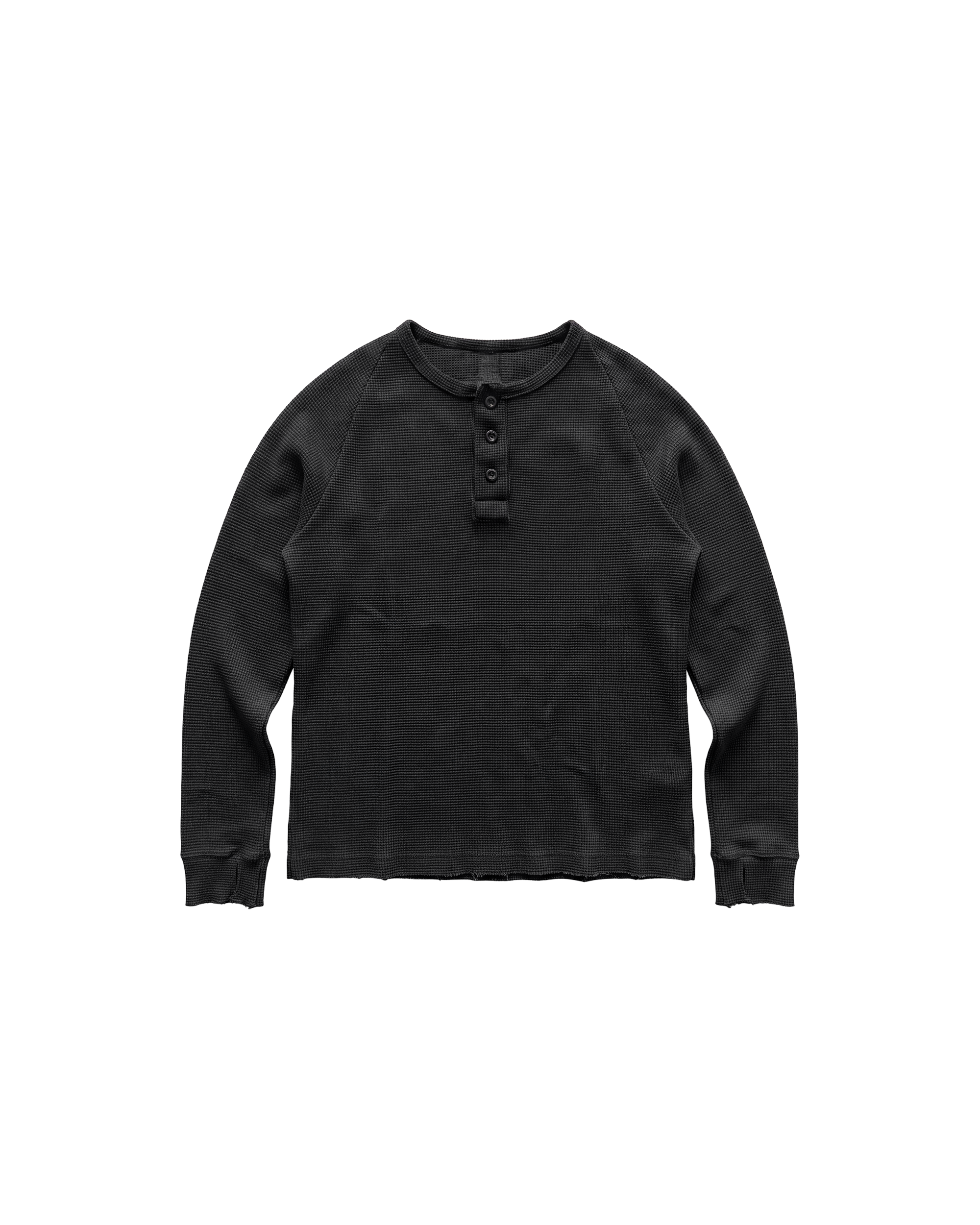 WAFFLE HENLEY - BLACK